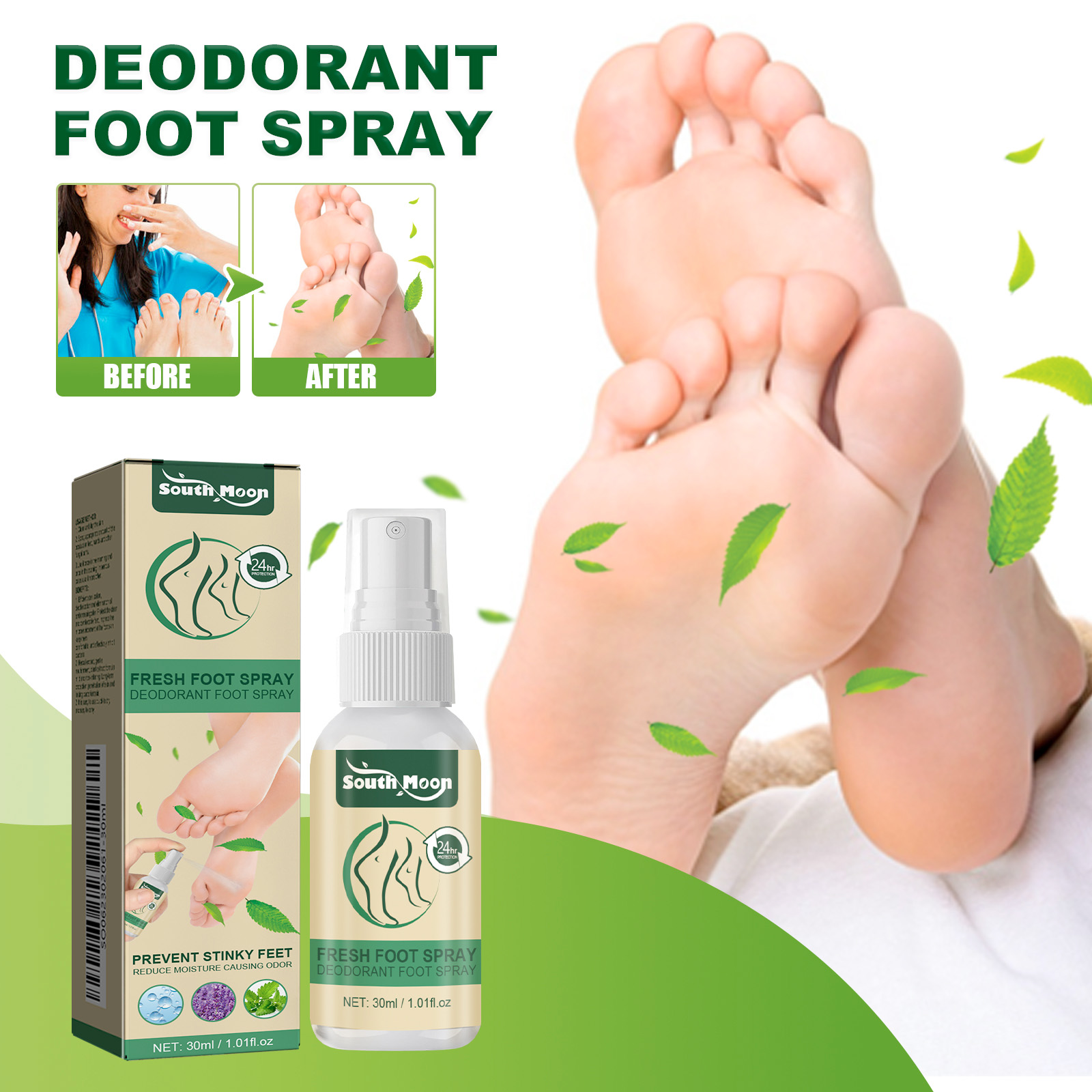 Ginger Tea - Fresh Foot Refreshing Aromatherapy Spray Foot