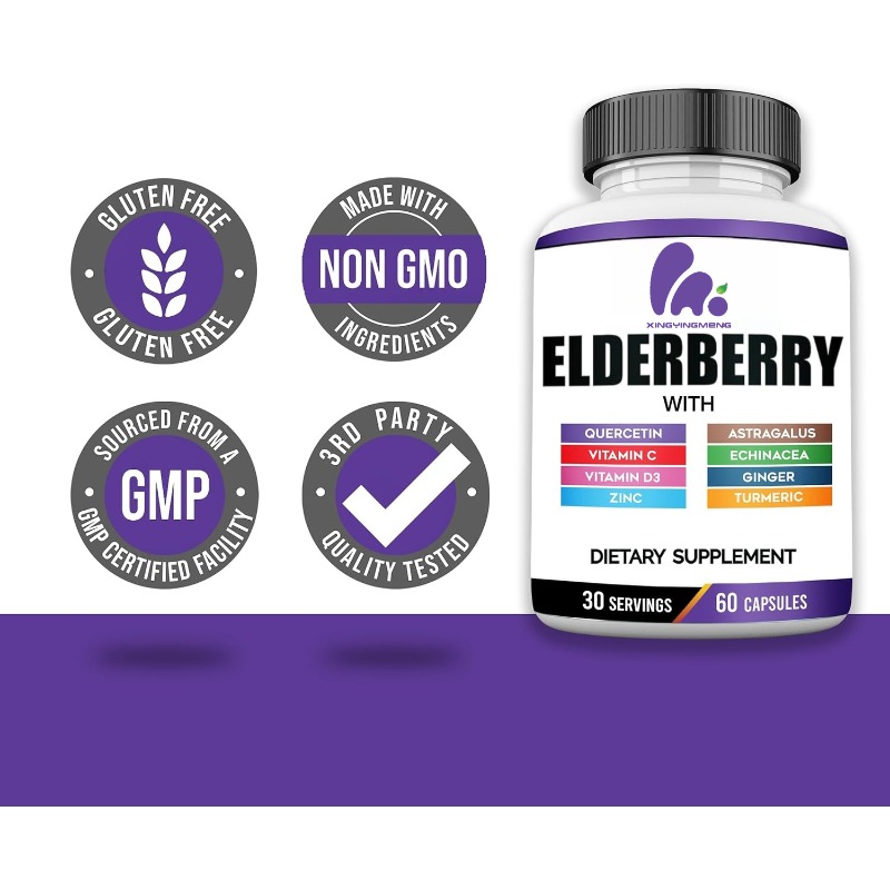Elderberry Extract Capsules Co - огляд і ціна Echinacea