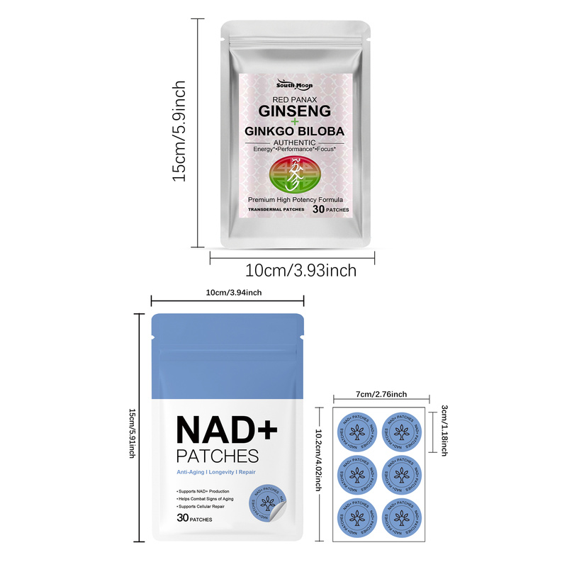 60pcs Combo NAD+ & Red Panax G - огляд і ціна Ginger Tea