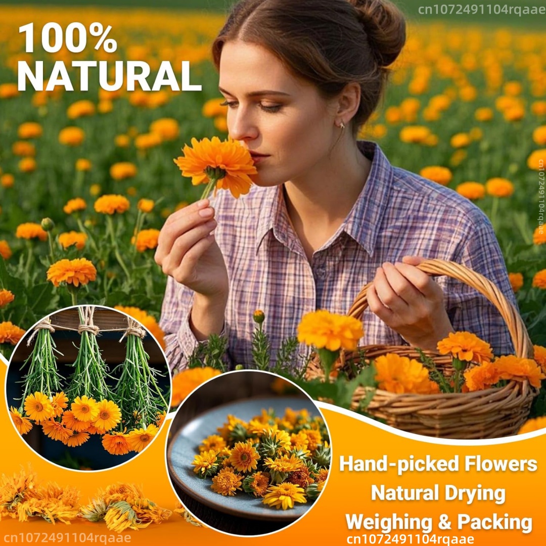 Natural Dried Marigold Flowers - огляд і ціна Chamomile Tea